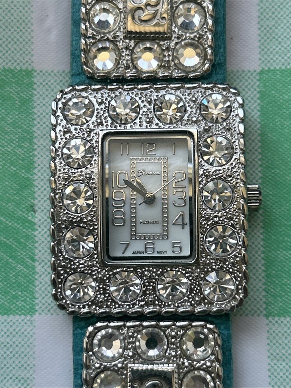 Geneva Rhinestone Buckle Women’s Quartz Watch
